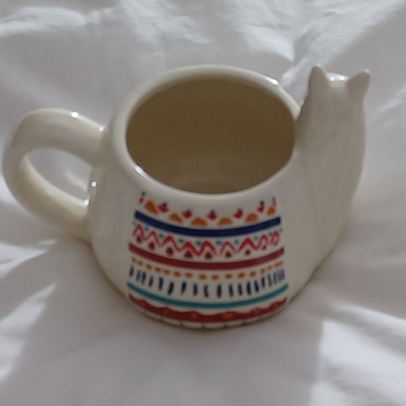 Large Whimsical Llama Ceramic Mug / Planter - Picture 12 of 12